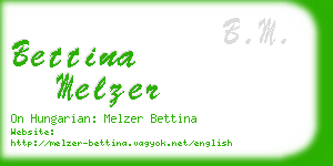 bettina melzer business card
